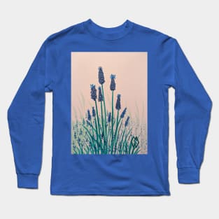 Grape hyacinth flower study Long Sleeve T-Shirt